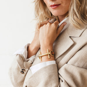 Pulsera Bit St. Moritz - Bañado en Oro · Cuero