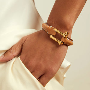 Pulsera Grillete Cuero Duna