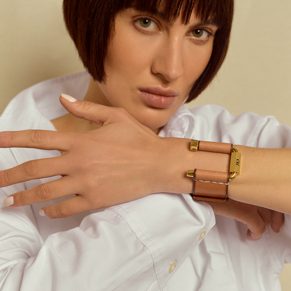 Pulsera Tuerca Cuero