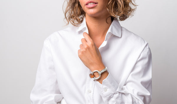 Pulsera Burbuja Cuero
