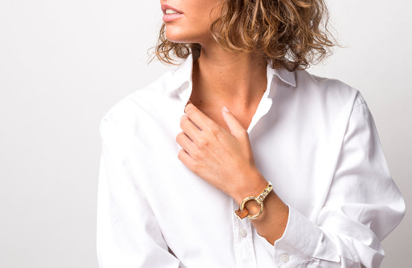 Pulsera Burbuja Cuero