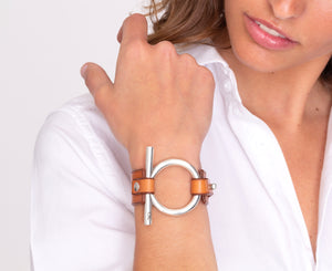 Pulsera Omega Cuero