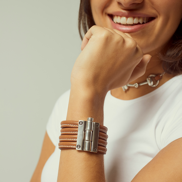 Pulsera Bisagra Cuero