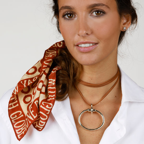 Collar Bit Amazona Cuero