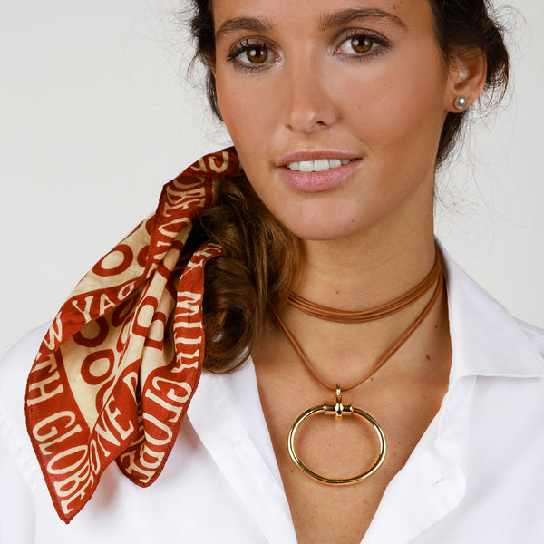 Collar Bit Amazona Cuero