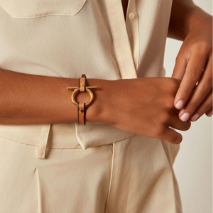 Pulsera Omega Cuero