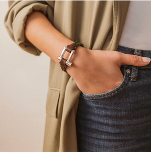 Pulsera Grillete Trenzado