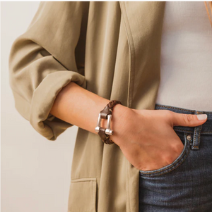 Pulsera Grillete Trenzado