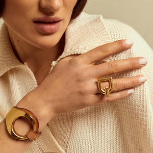 Anillo Estribo Ascot - Oro