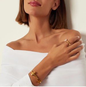 Pulsera H - Bañado en Oro